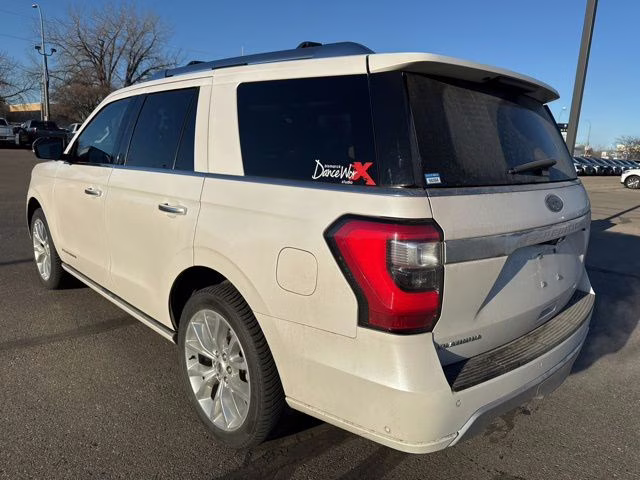2019 White Platinum Metallic Tri-Coat Ford Expedition Platinum 4X4 SUV