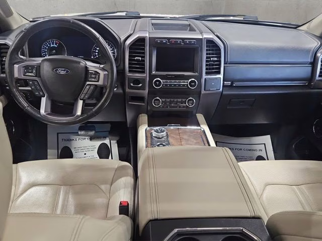 2019 White Platinum Metallic Tri-Coat Ford Expedition Platinum 4X4 SUV