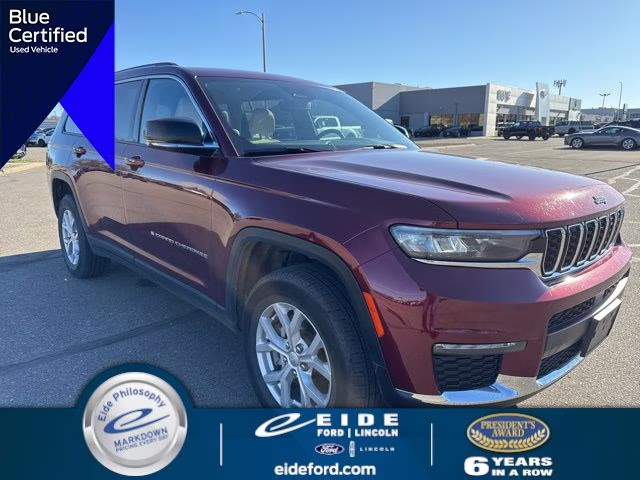 2023 Velvet Red Pearlcoat Jeep Grand Cherokee L Limited 4X4 SUV