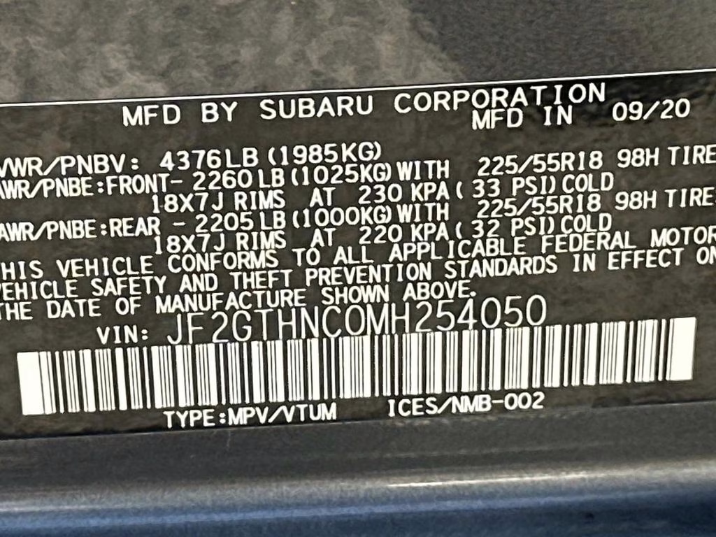 2021 Magnetite Gray Metallic Subaru Crosstrek Limited AWD SUV