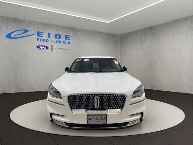 2021 Pristine White Lincoln Aviator Reserve AWD SUV