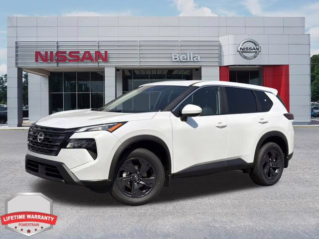 2026 Everest White Pearl Tricoat Nissan Rogue SV FWD SUV