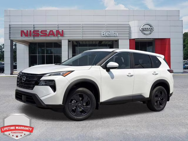 2026 Everest White Pearl Tricoat Nissan Rogue SV FWD SUV
