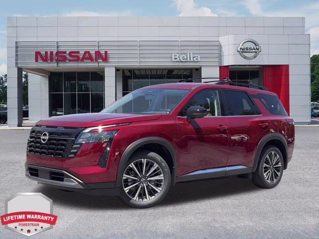 2026 Scarlet Ember Tintcoat Nissan Pathfinder Platinum FWD SUV