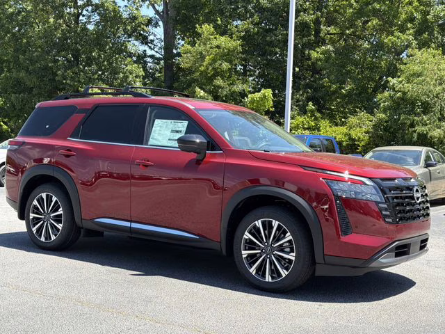 2026 Scarlet Ember Tintcoat Nissan Pathfinder Platinum FWD SUV