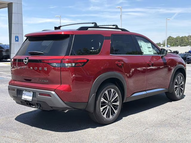 2026 Scarlet Ember Tintcoat Nissan Pathfinder Platinum FWD SUV