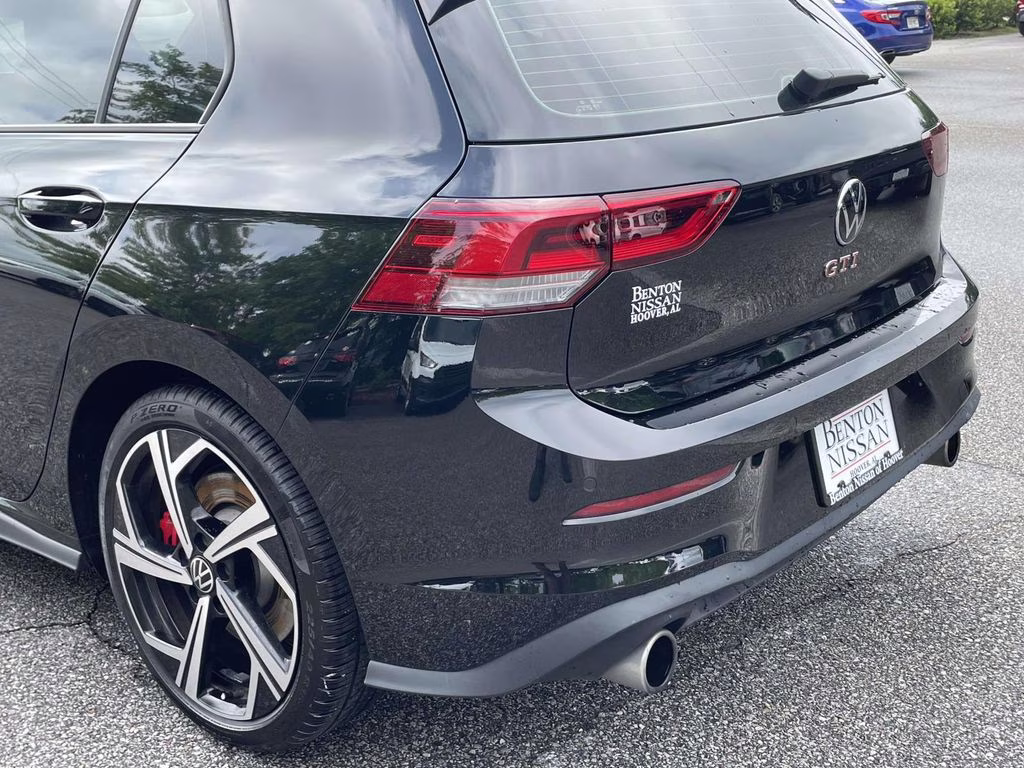 2025 Black Metallic Volkswagen Golf GTI 2.0T SE FWD Hatchback