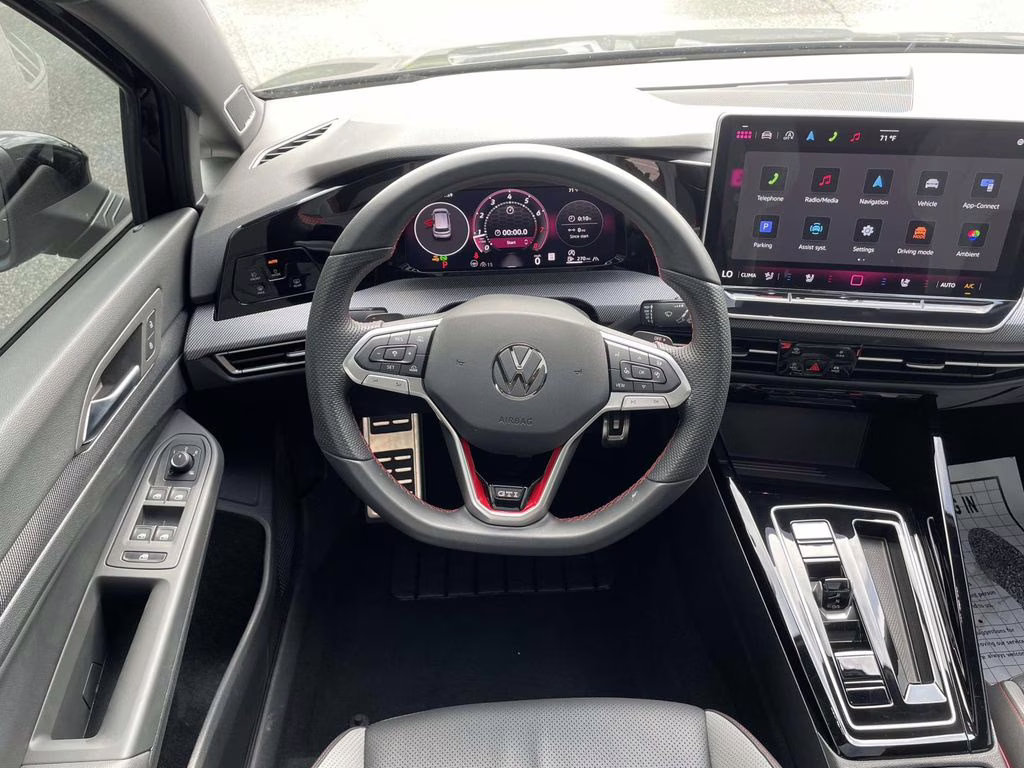2025 Black Metallic Volkswagen Golf GTI 2.0T SE FWD Hatchback