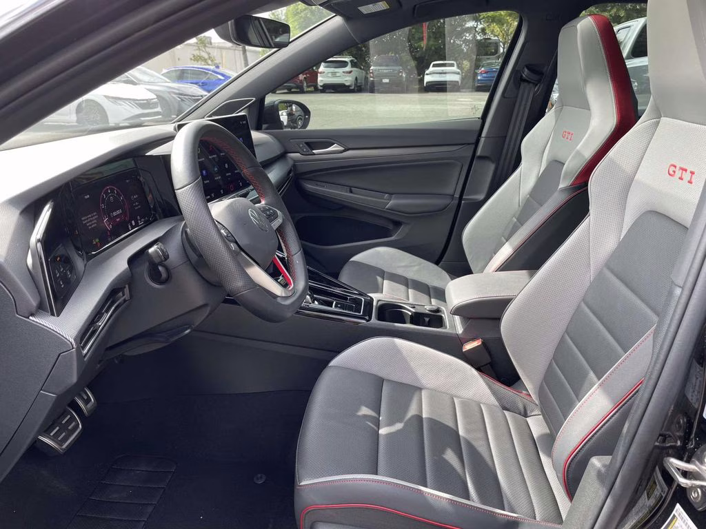 2025 Black Metallic Volkswagen Golf GTI 2.0T SE FWD Hatchback
