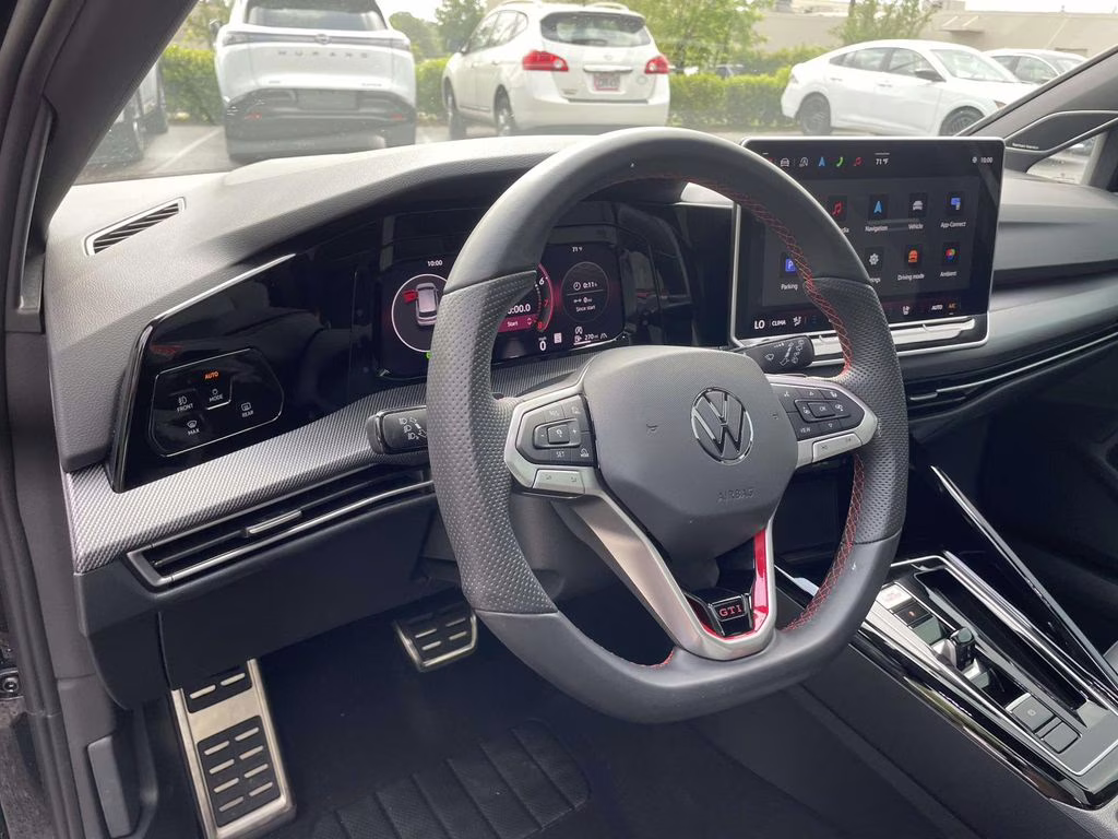 2025 Black Metallic Volkswagen Golf GTI 2.0T SE FWD Hatchback
