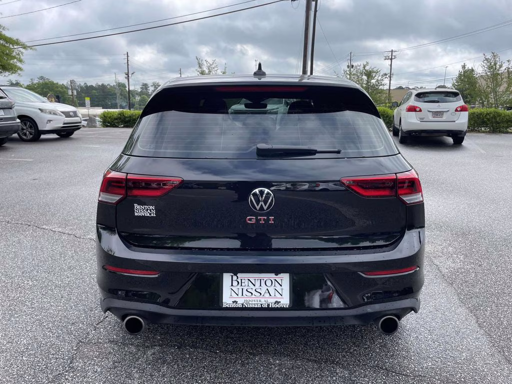 2025 Black Metallic Volkswagen Golf GTI 2.0T SE FWD Hatchback