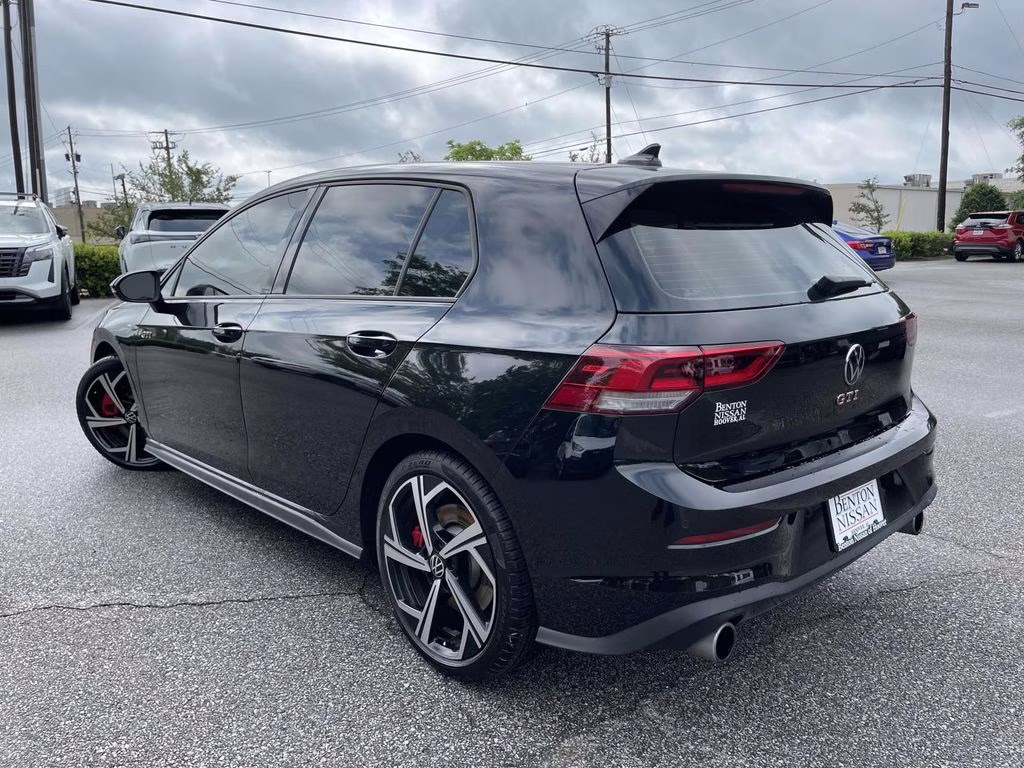 2025 Black Metallic Volkswagen Golf GTI 2.0T SE FWD Hatchback
