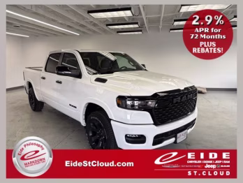 2026 Bright White Clearcoat Ram 1500 Big Horn Night Edition 4X4 Truck