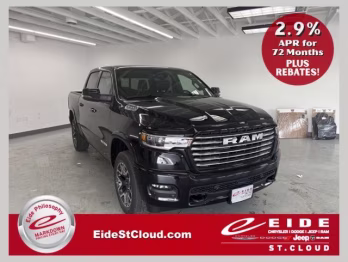 2026 Diamond Black Crystal Pearlcoat Ram 1500 Laramie Truck