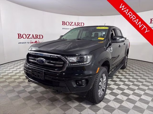 2021 Shadow Black Ford Ranger Lariat 4X4 Truck