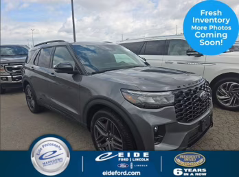 2025 Gray Metallic Ford Explorer ST 4X4 SUV