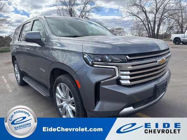 2021 Satin Steel Metallic Chevrolet Tahoe High Country 4X4 SUV