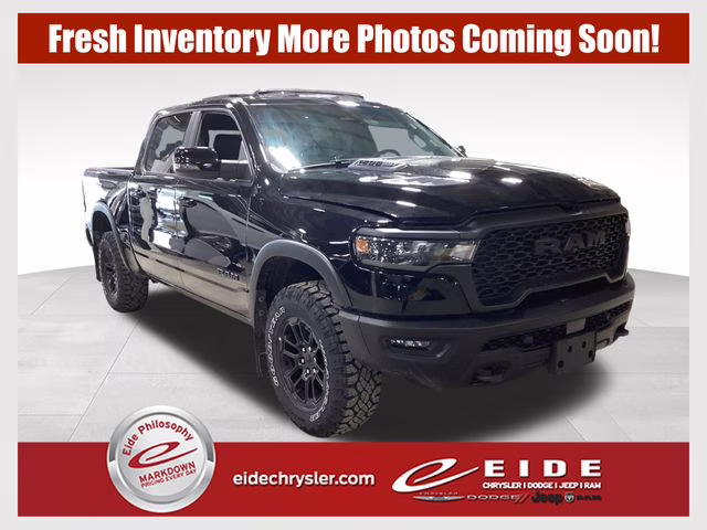 2025 Diamond Black Crystal Pearlcoat Ram 1500 Rebel 4X4 Truck