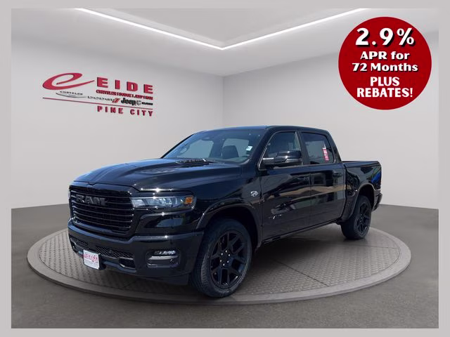 2026 Diamond Black Crystal Pearlcoat Ram 1500 Laramie Night Edition 4X4 Truck