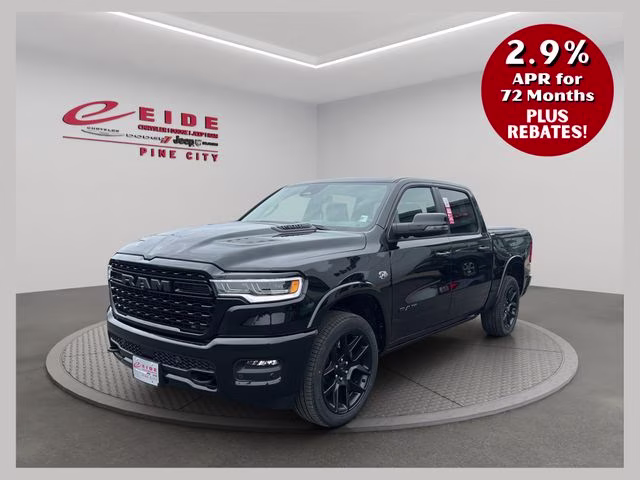 2026 Diamond Black Crystal Pearlcoat Ram 1500 Limited Night Edition 4X4 Truck