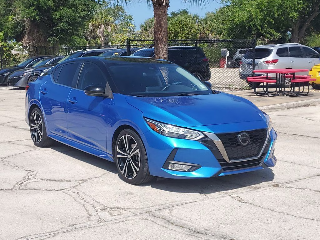 2021 Electric Blue/Super Black Nissan Sentra SR FWD Sedan