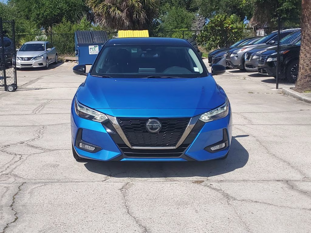 2021 Electric Blue/Super Black Nissan Sentra SR FWD Sedan