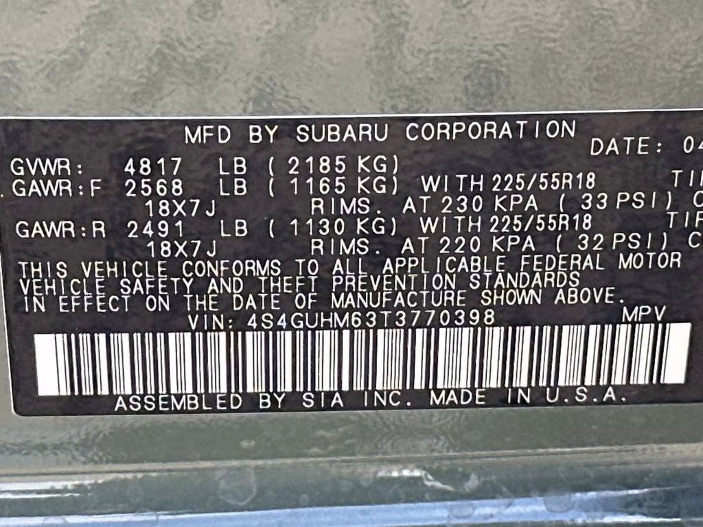 2026 Alpine Green Subaru Crosstrek Limited AWD SUV