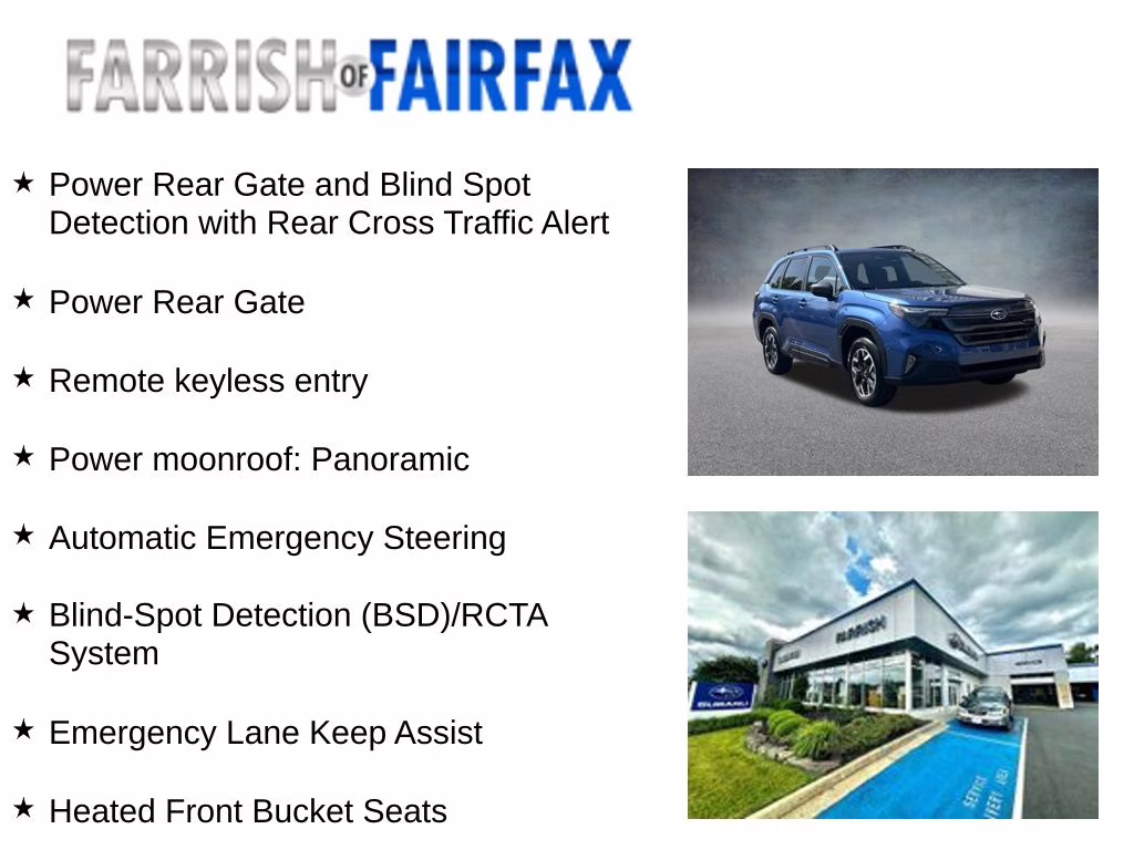 2026 Daybreak Blue Pearl Subaru Forester Premium AWD SUV