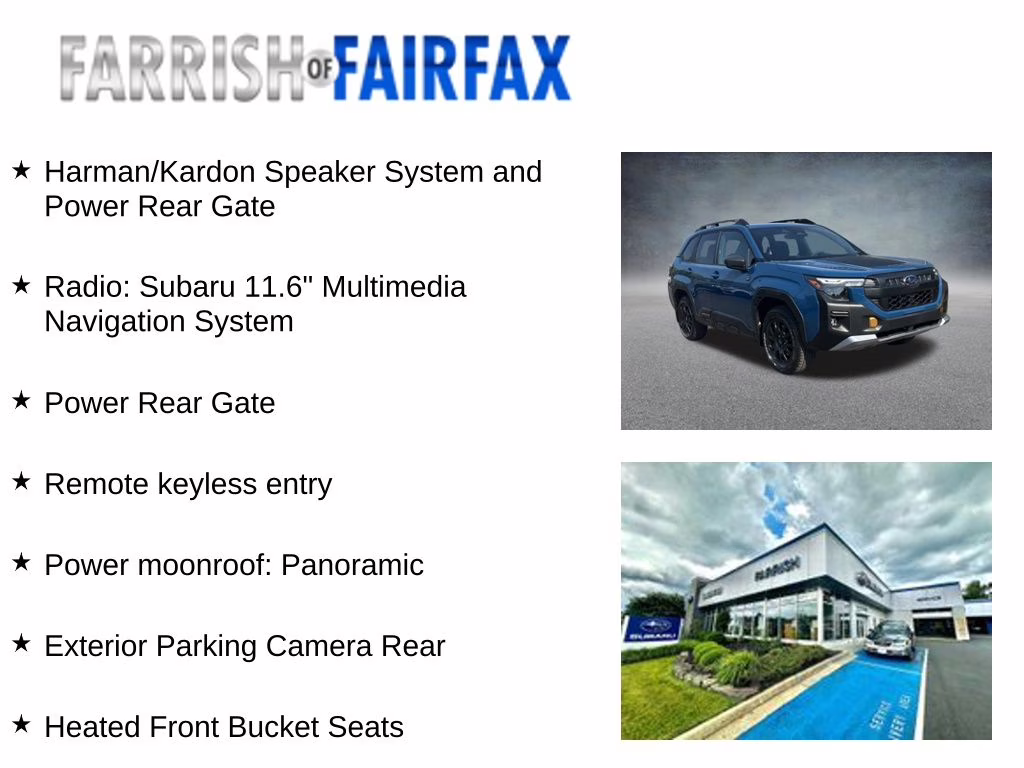 2026 Blue Subaru Forester Wilderness AWD SUV