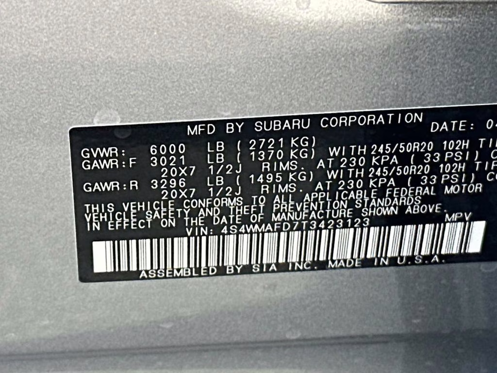 2026 Silver Subaru Ascent Limited AWD SUV