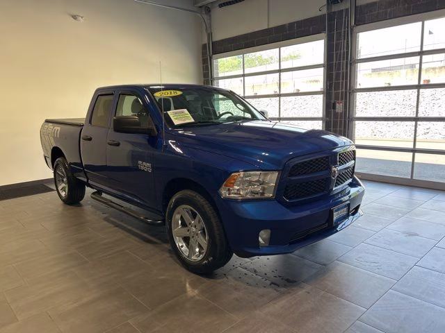 2018 Blue Streak Pearlcoat Ram 1500 Express 4X4 Truck