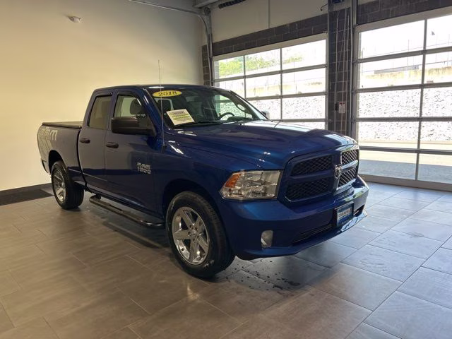 2018 Blue Streak Pearlcoat Ram 1500 Express 4X4 Truck