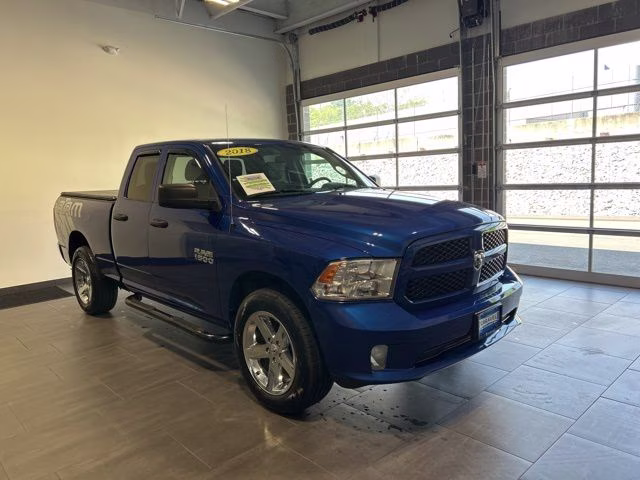 2018 Blue Streak Pearlcoat Ram 1500 Express 4X4 Truck