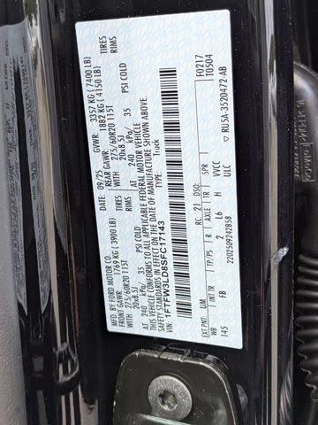 2025 Black Metallic Ford F-150 XLT 4X4 Truck