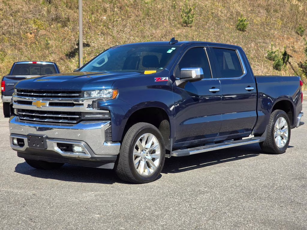 2019 Blue Chevrolet Silverado 1500 LTZ 4X4 Truck