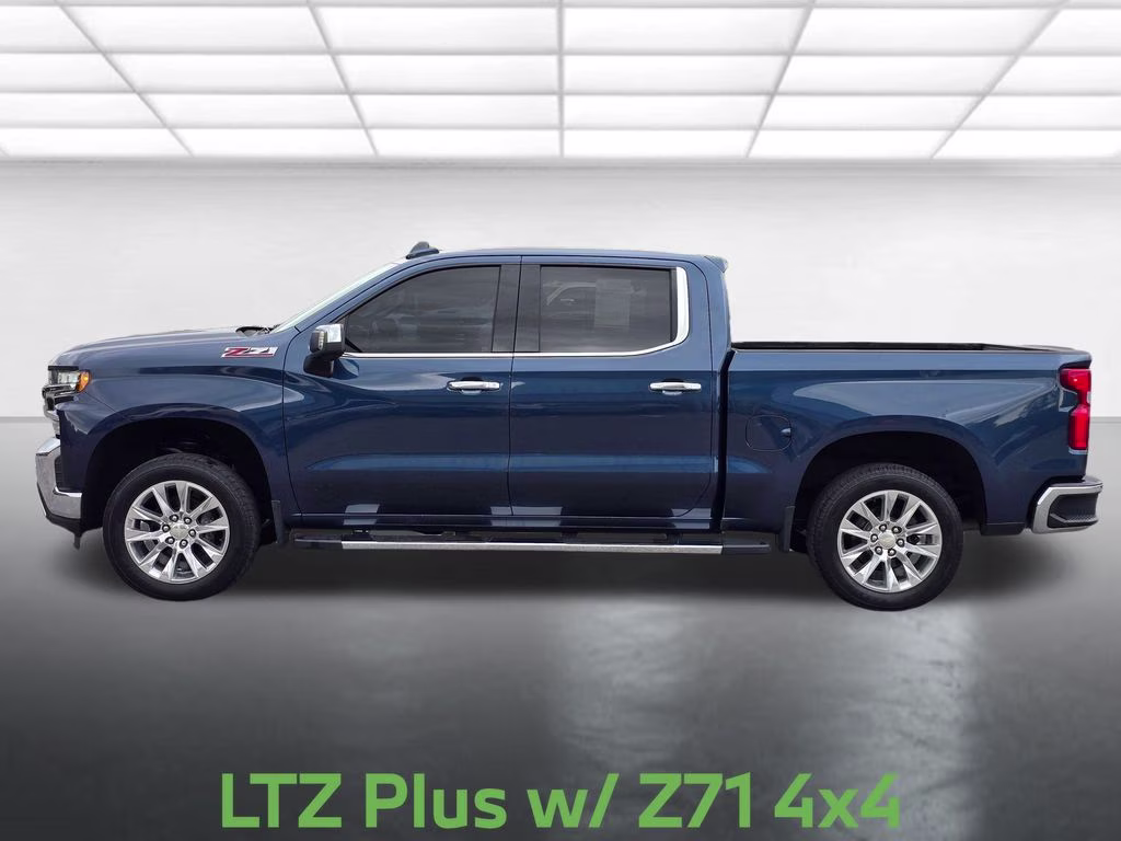 2019 Northsky Blue Metallic Chevrolet Silverado 1500 LTZ 4X4 Truck