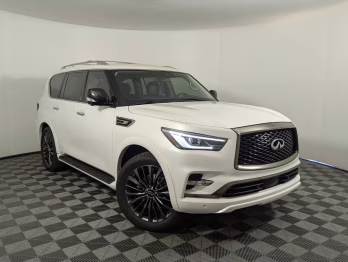 2021 Moonstone White INFINITI QX80 Premium Select RWD SUV