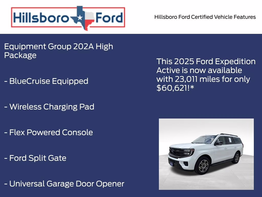 2025 Oxford White Ford Expedition Active 4X4 SUV