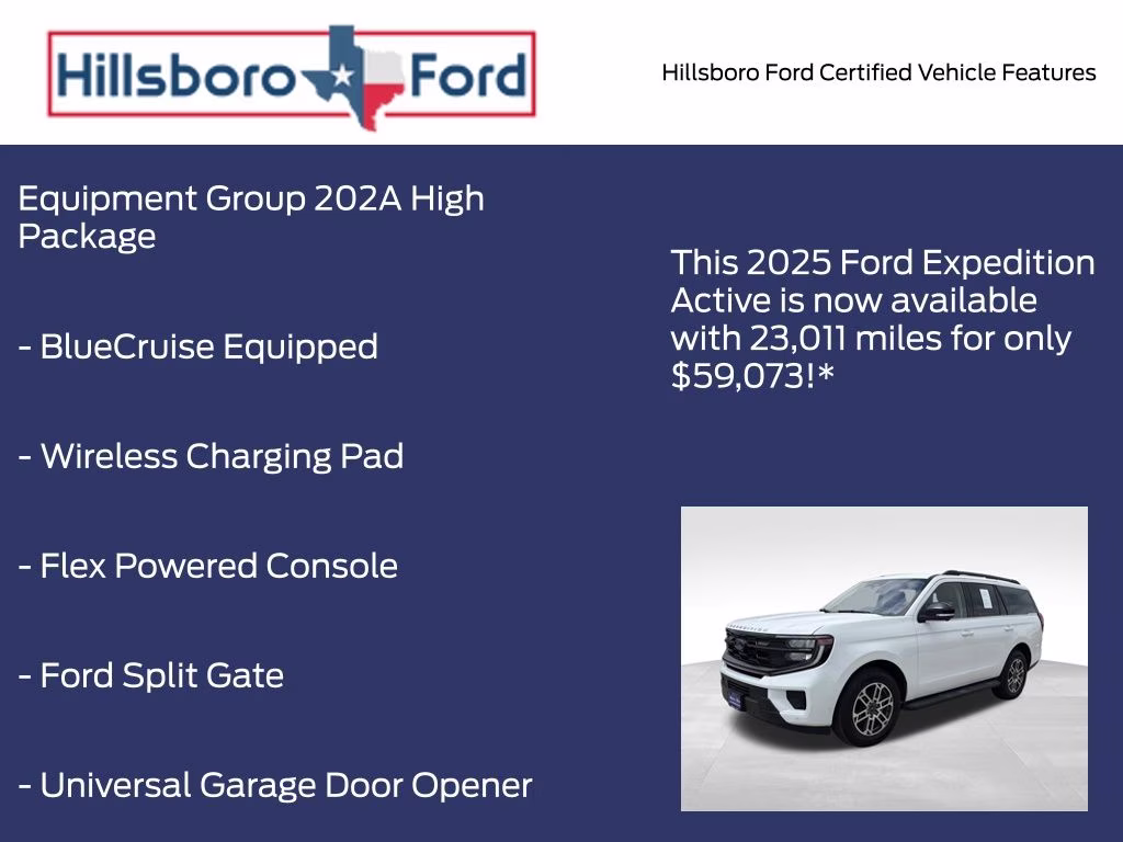 2025 Oxford White Ford Expedition Active 4X4 SUV