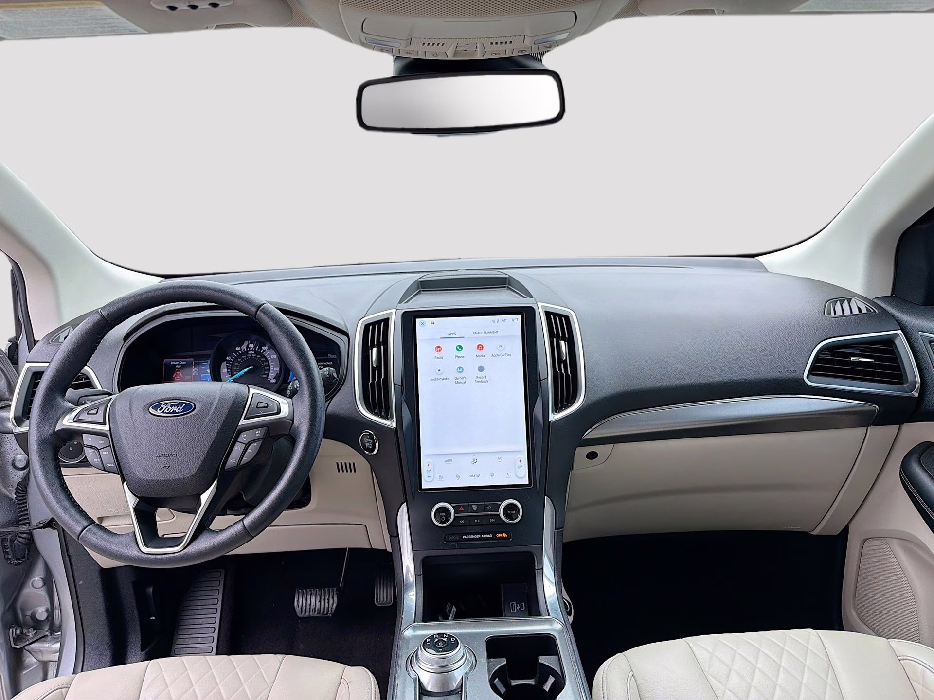 2023 Iconic Silver Metallic Ford Edge Titanium AWD SUV