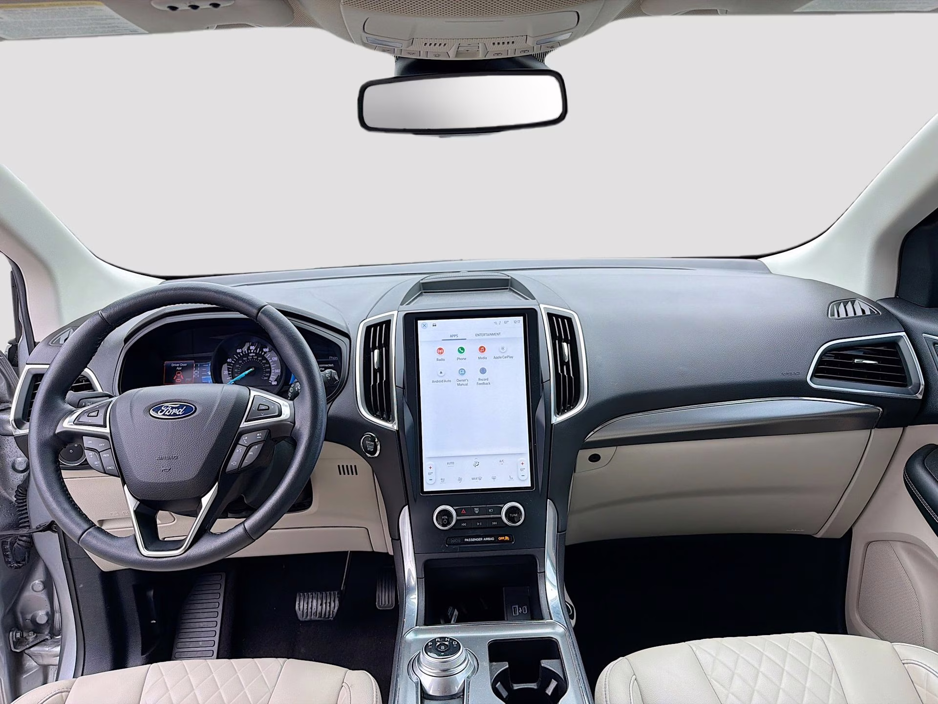 2023 Iconic Silver Metallic Ford Edge Titanium AWD SUV