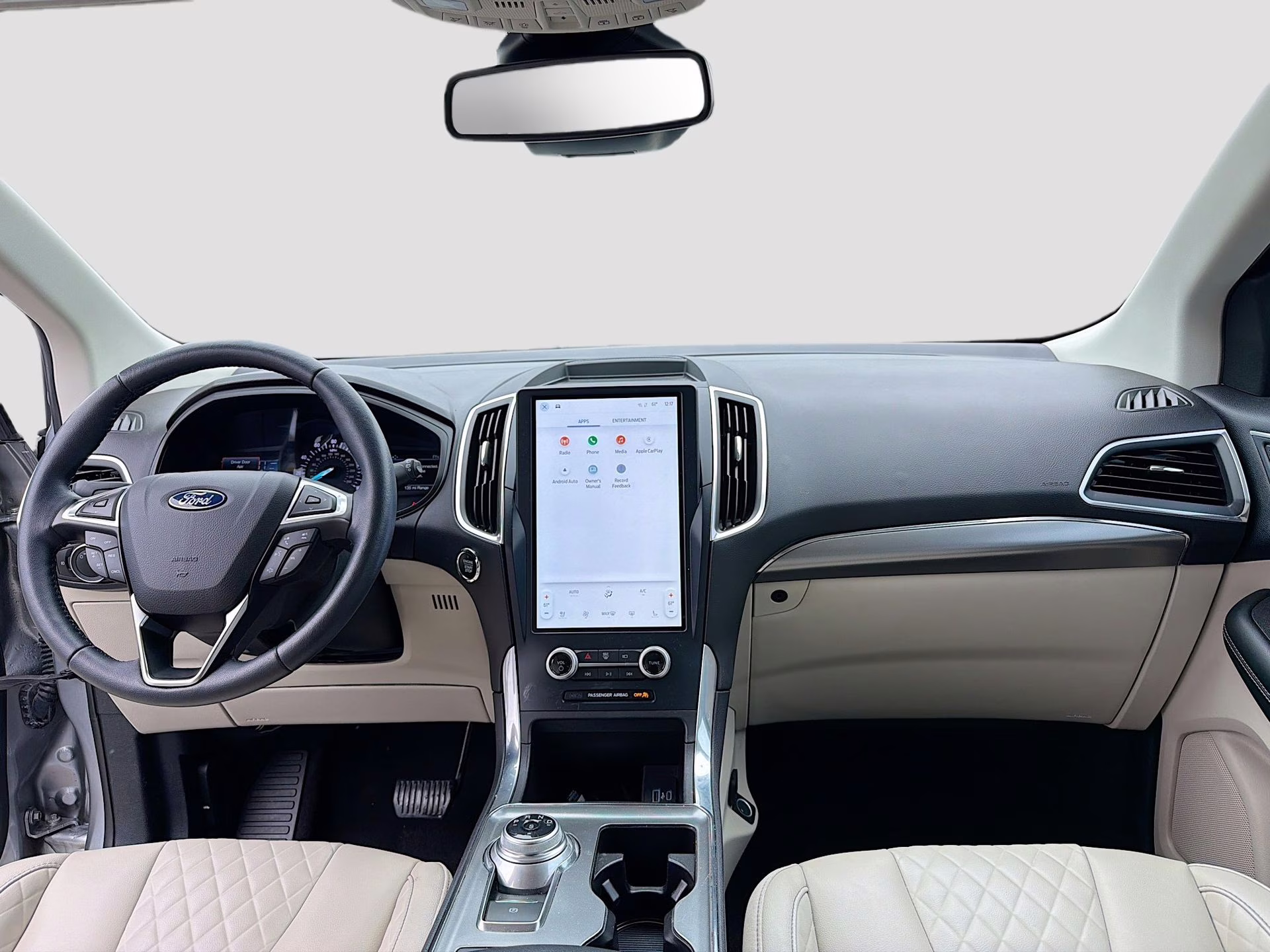 2023 Iconic Silver Metallic Ford Edge Titanium AWD SUV