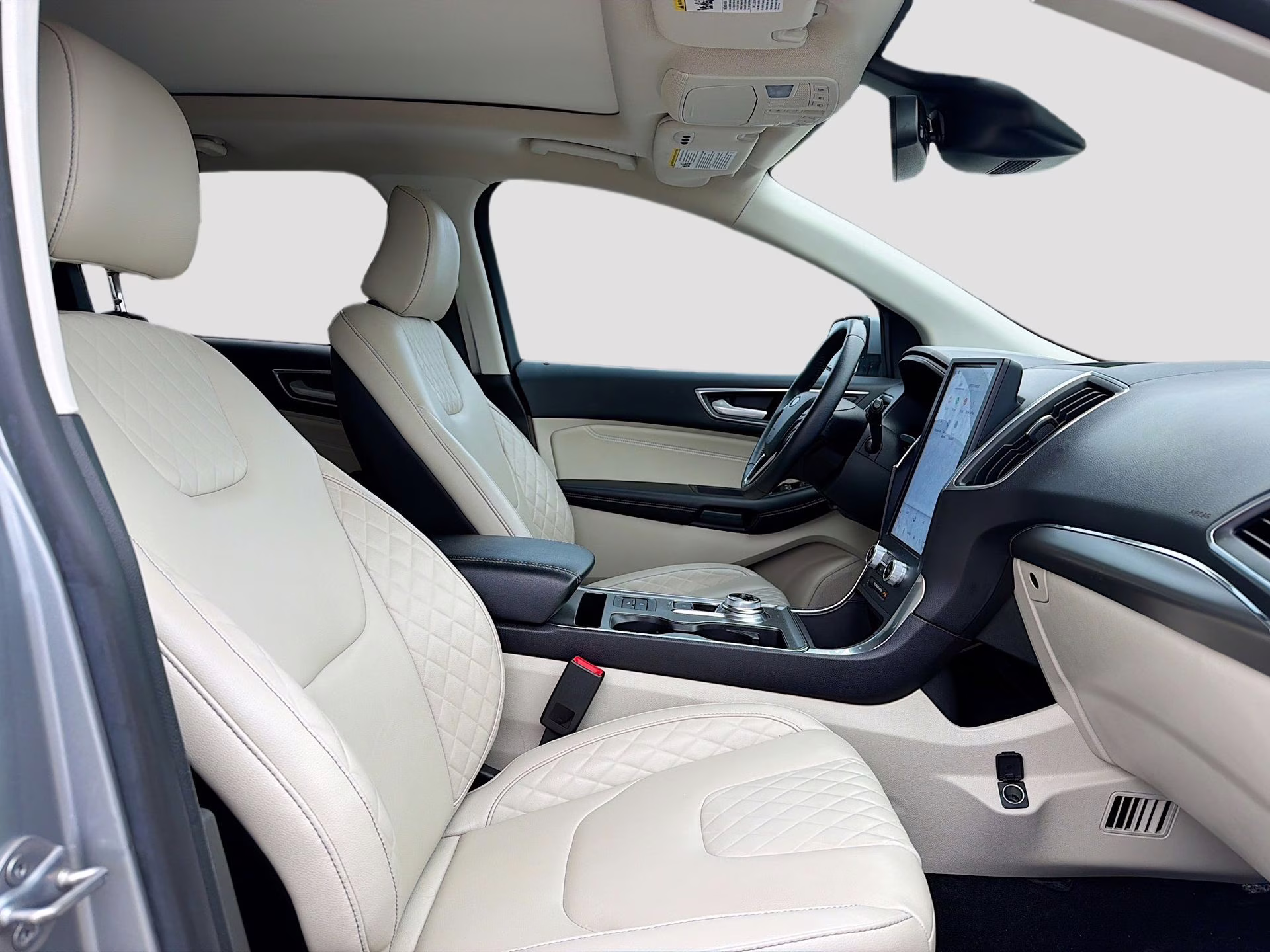 2023 Iconic Silver Metallic Ford Edge Titanium AWD SUV