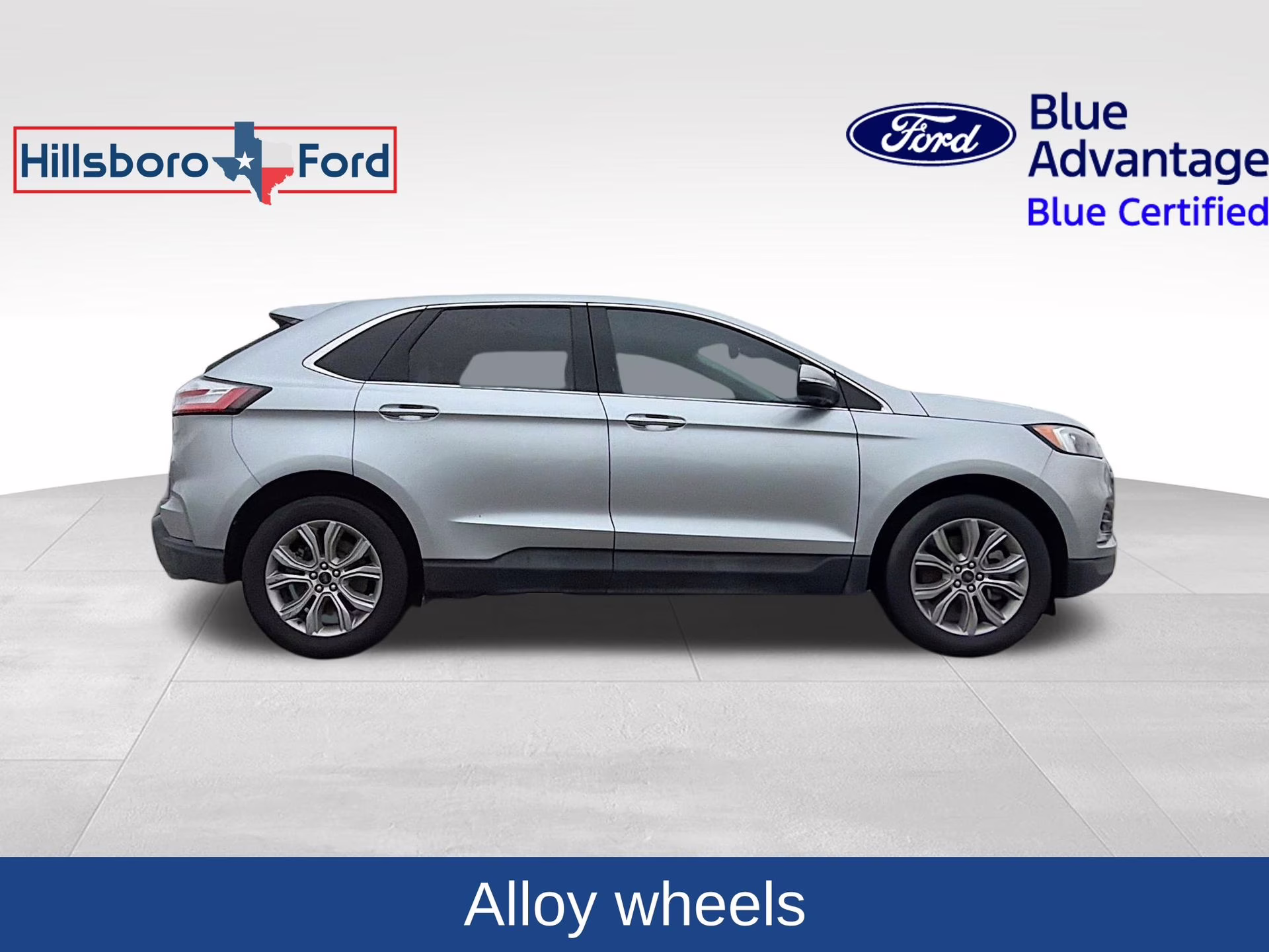 2023 Iconic Silver Metallic Ford Edge Titanium AWD SUV