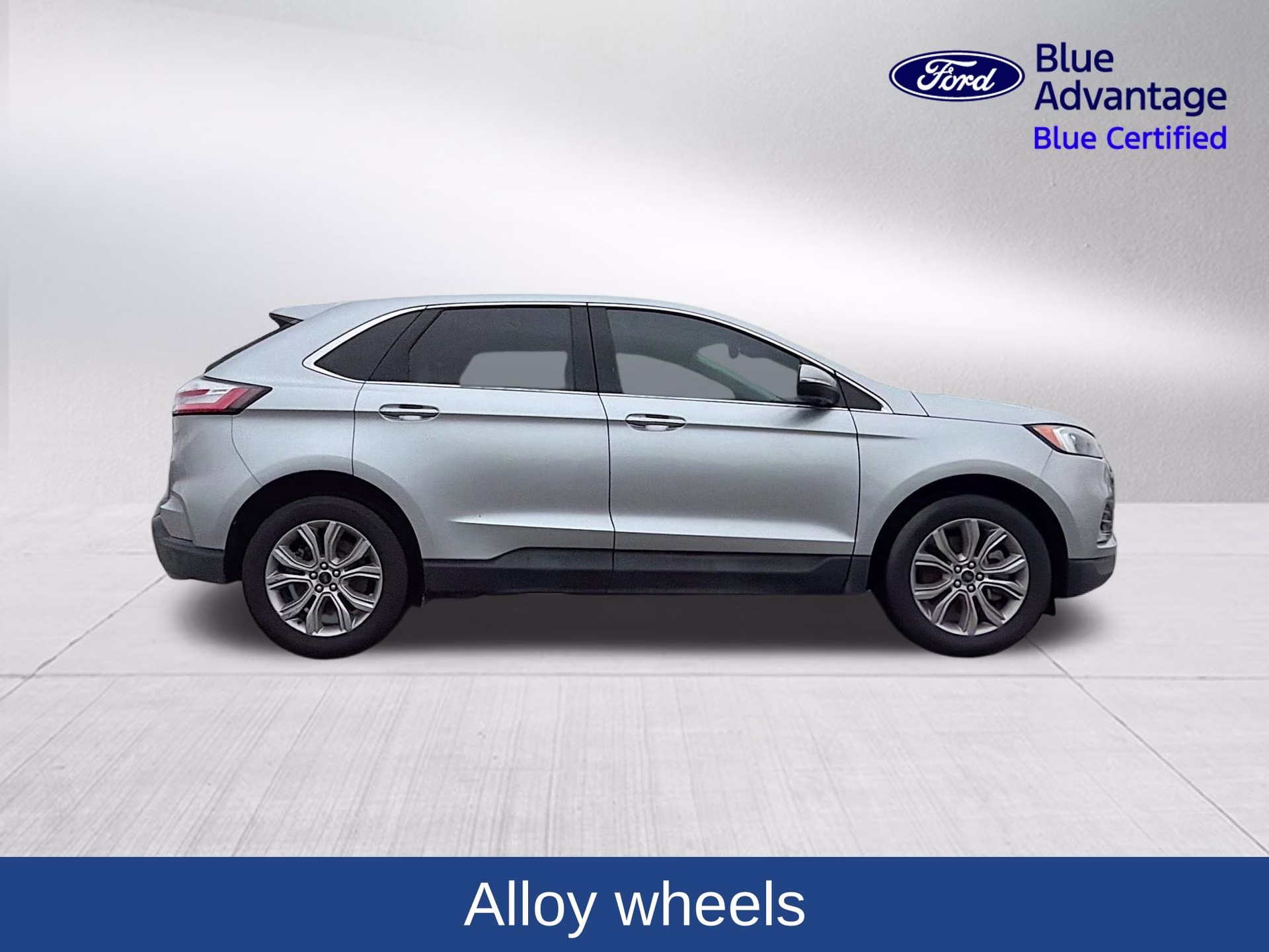 2023 Iconic Silver Metallic Ford Edge Titanium AWD SUV