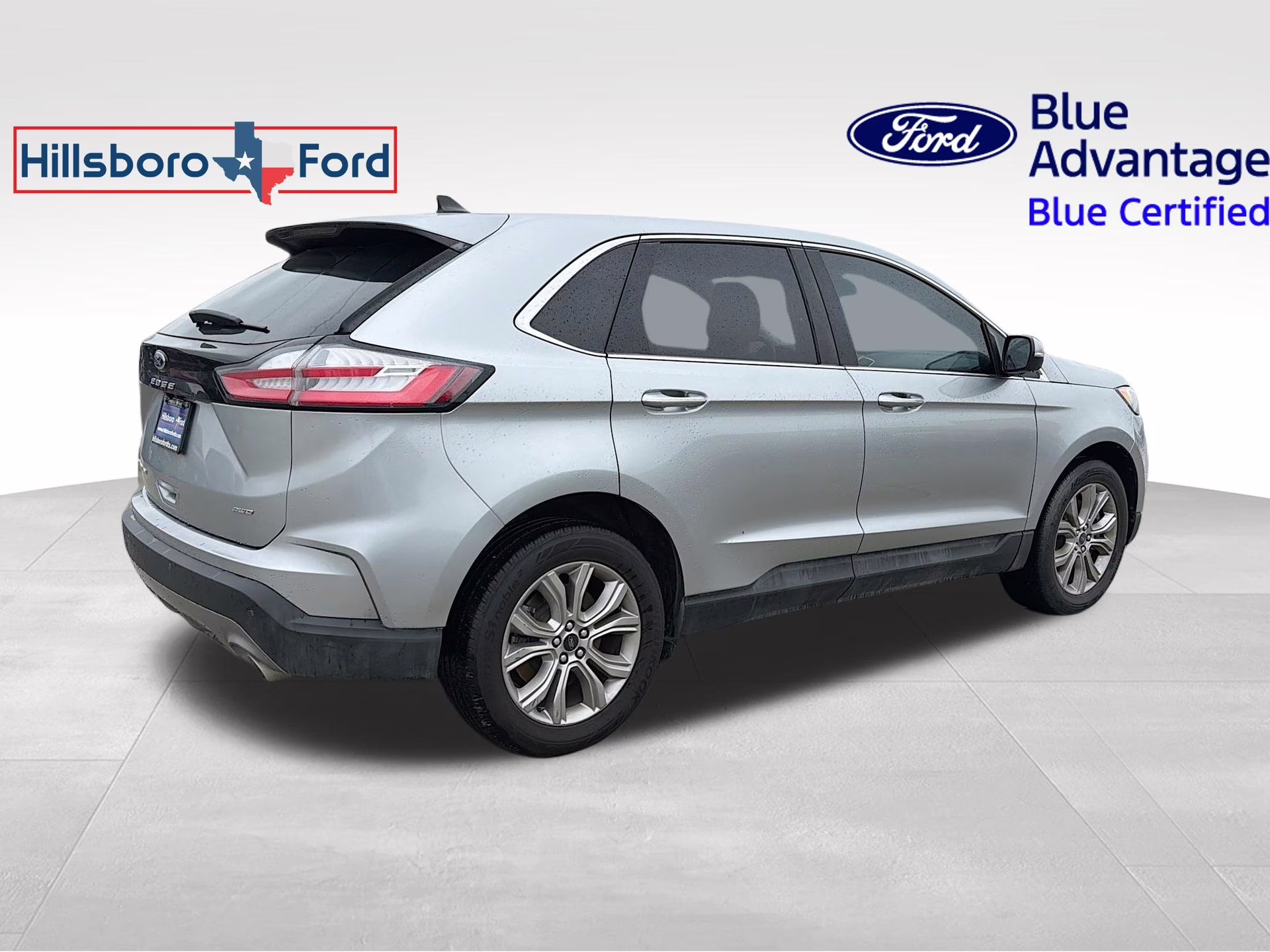 2023 Iconic Silver Metallic Ford Edge Titanium AWD SUV