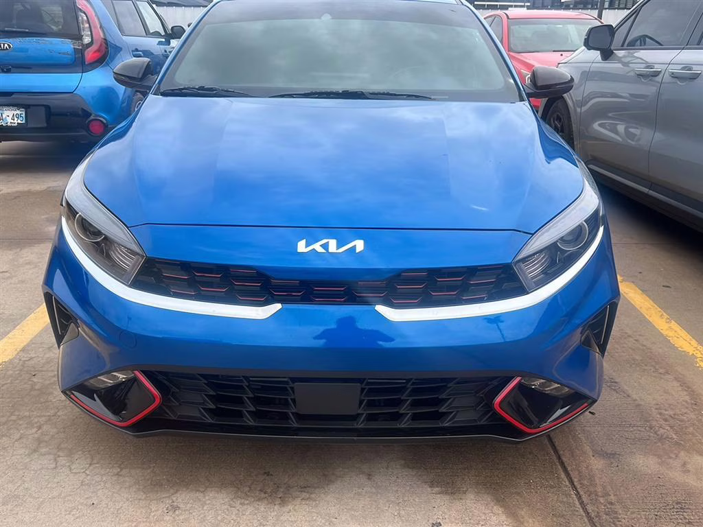 2024 Sporty Blue Kia Forte GT-Line FWD Sedan