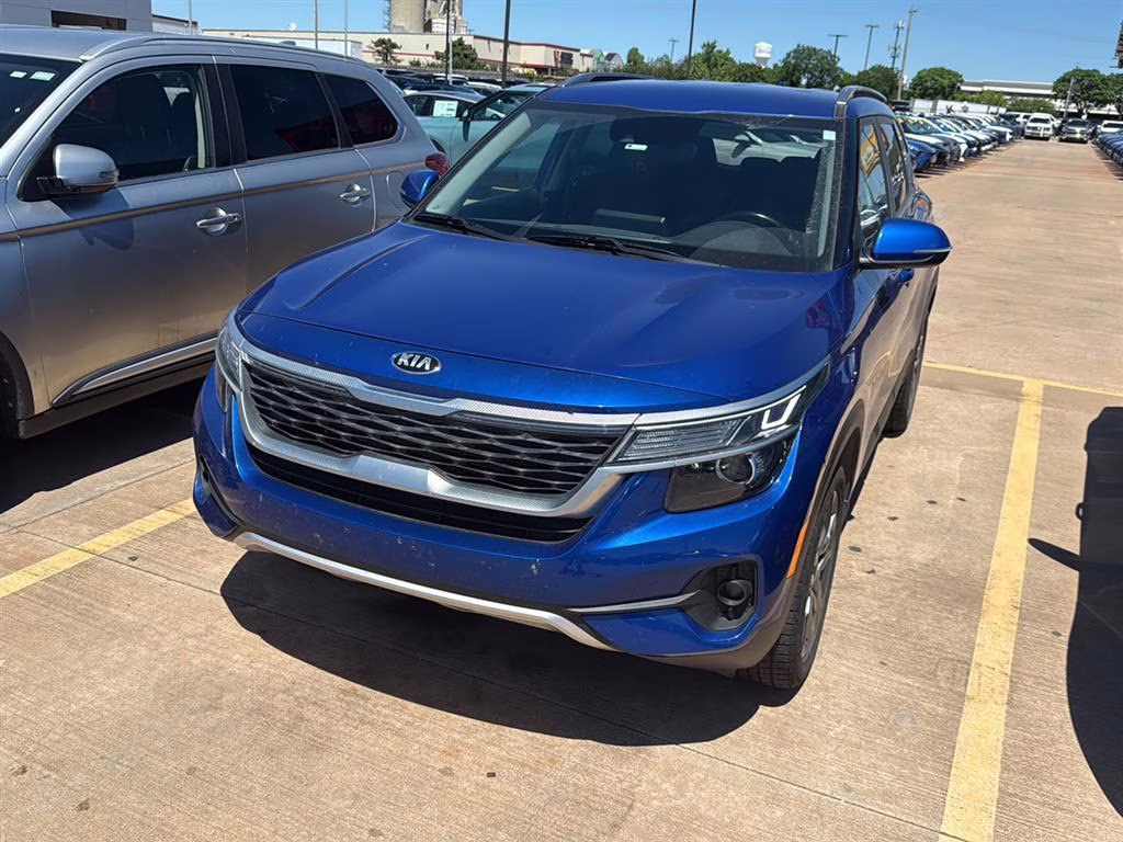 2021 Neptune Blue Kia Seltos S FWD SUV