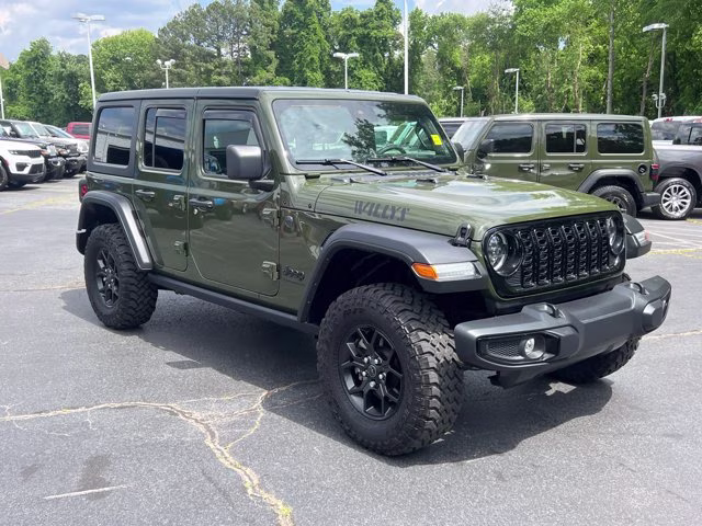 2024 Sarge Green Clearcoat Jeep Wrangler Willys 4X4 Convertible
