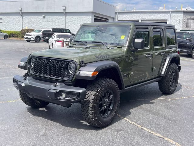2024 Sarge Green Clearcoat Jeep Wrangler Willys 4X4 Convertible